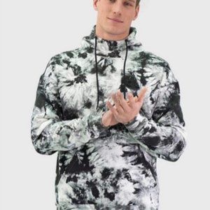 Balance Athletica Men's Maker Hood -Black Tie Dye